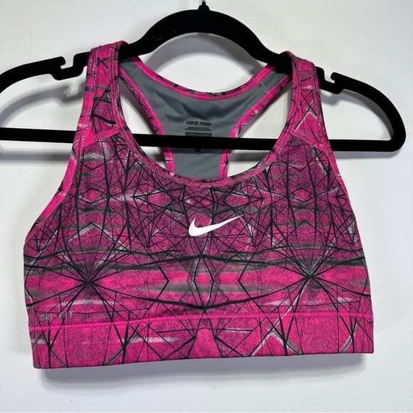 Nike Pro | Pink and Gray Sports Bra - Picture 1 of 3